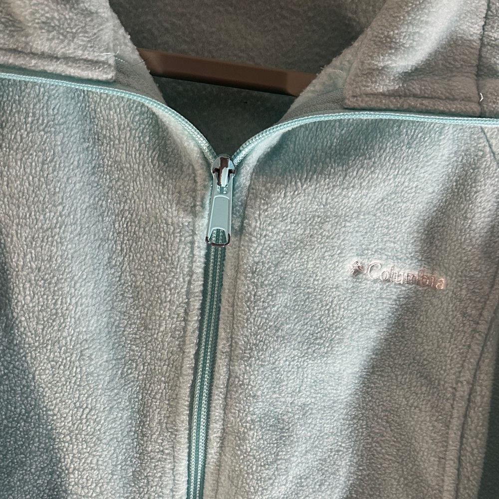 Columbia Light Blue Fleece Jacket - Picture 6 of 7